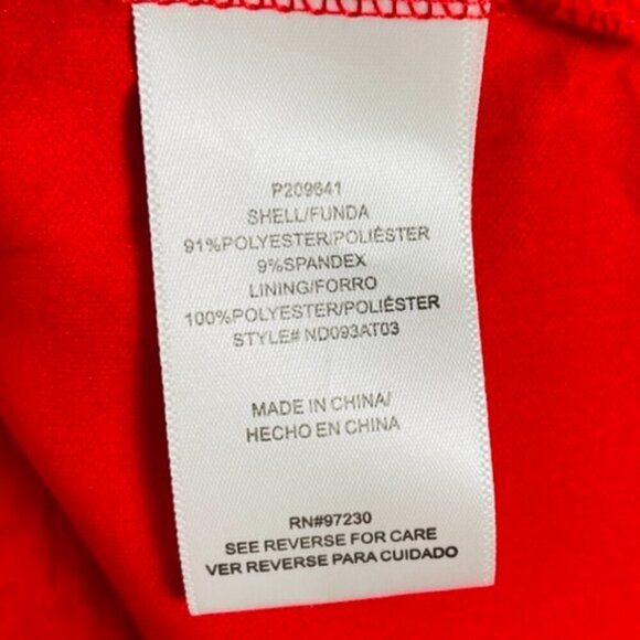 Madden NYC XXL Red Textured Tie Bust Mini Dress - Picture 14 of 15